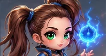 Chibi Mage, image by Mochi3D (demo)