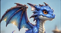 Sapphire Wyrmling, 3d model by DragonLab (demo)